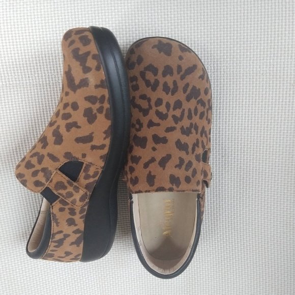 Alegria - Leopard Leather Clog size 40, new - Picture 2 of 10